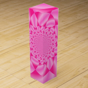 Pink Leaf Petal Wine Box