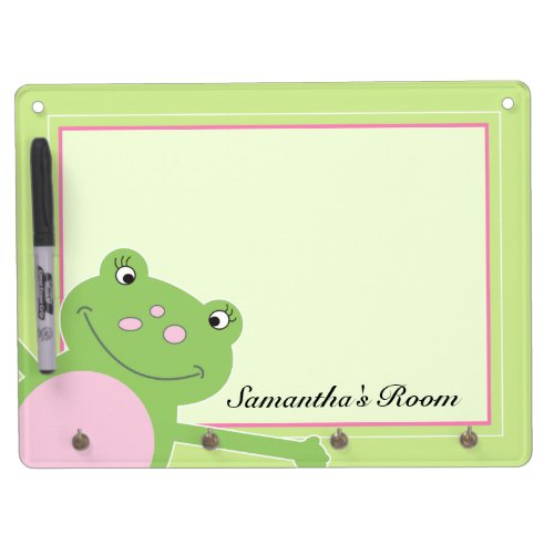 Pink Leap Frog Dry Erase Board with Key hooks