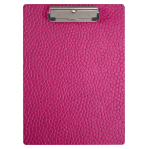 Pink leather  clipboard