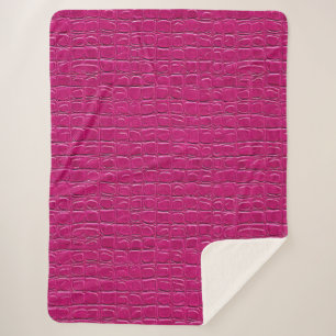 💗 Pink Leather Cozy Home Style Sherpa Blanket 💗