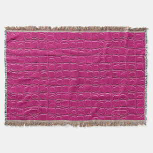🛋️ Pink Leather Effect Cozy Gift For Home 💗 Throw Blanket