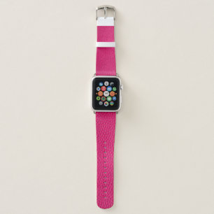 Pink leather leather texture skin apple watch band