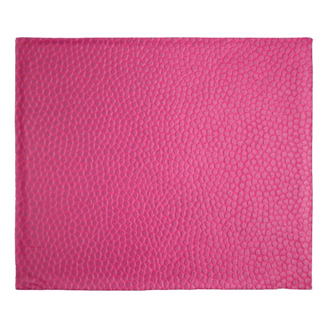 Pink leather leather texture skin duvet cover (Front)