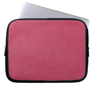 Pink Leather Look Laptop Sleeve