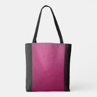 Black Leather-Look Logo Tote Bag