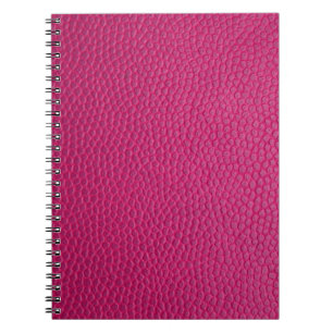 Pink leather notebook
