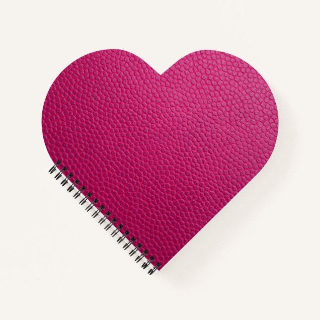 Pink leather  notebook (Front)