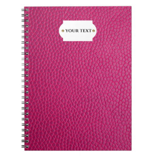 Pink leather  notebook