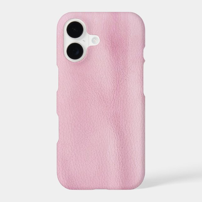 Pink Leather Texture Iphone Case (Back)