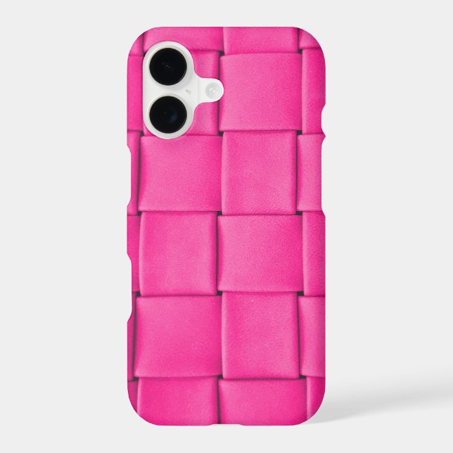 pink leather weave background Case-Mate iPhone case (Back)