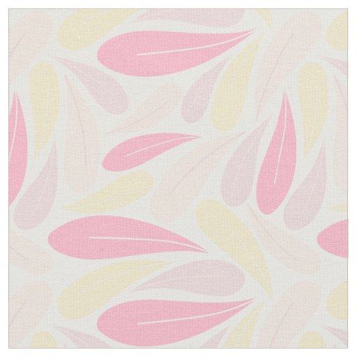 Pink Leaves Fabric
