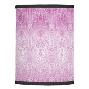 Pink Leaves Pattern Lamp Shade