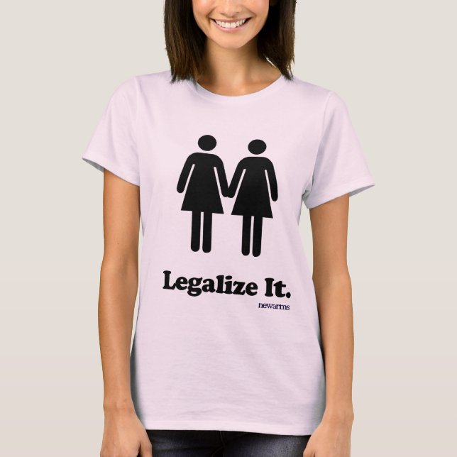 Pink Legalize Gay Marriage Shirt (Front)