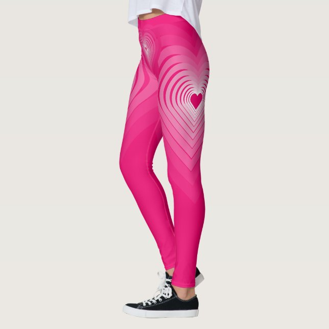 Pink Leggings with Hearts (Left)