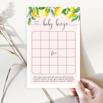 Pink lemon baby bingo game