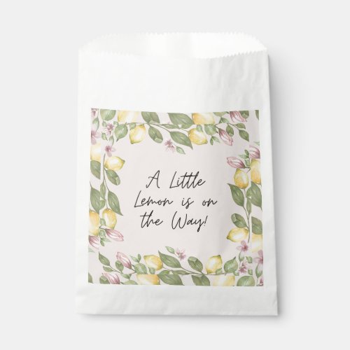 Pink Lemon Favor Bag