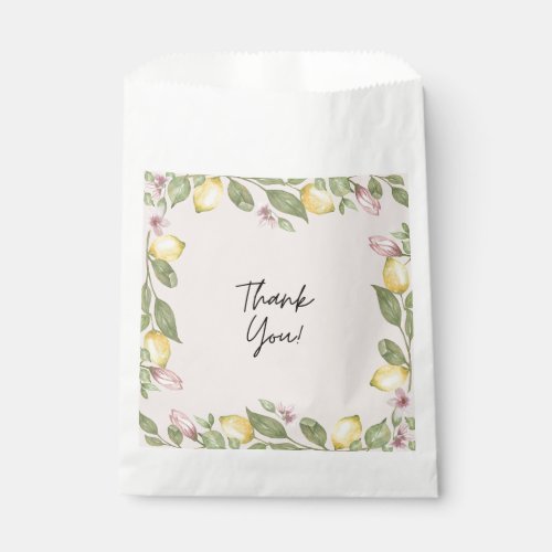 Pink Lemon Favor Bag