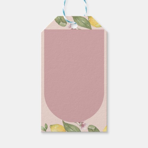 Pink Lemon Gift / Favor Tag
