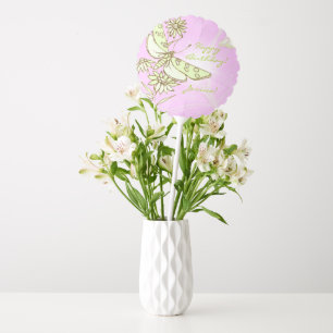 Pink Lemon Lime Butterfly Balloon