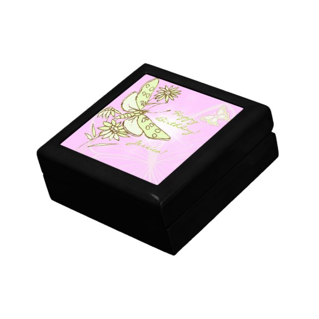 Pink Lemon Lime Butterfly Gift Box (Side)