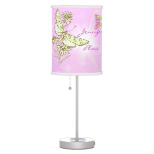 Pink Lemon Lime Butterfly Lamp-in-a-Box Table Lamp