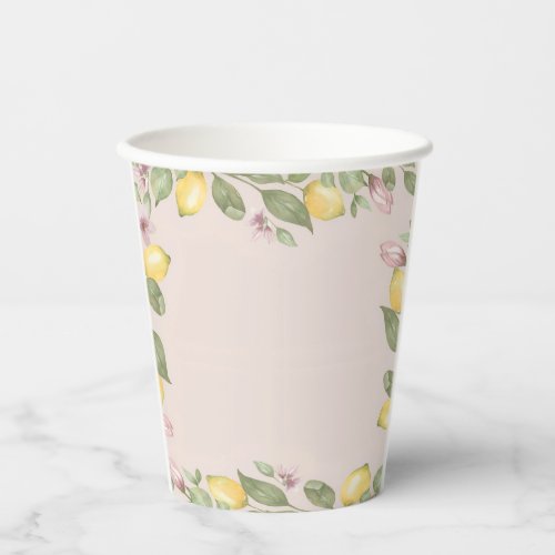 Pink Lemon Paper Cups