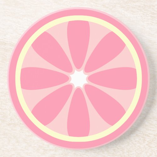 Pink Lemon Slice Coaster