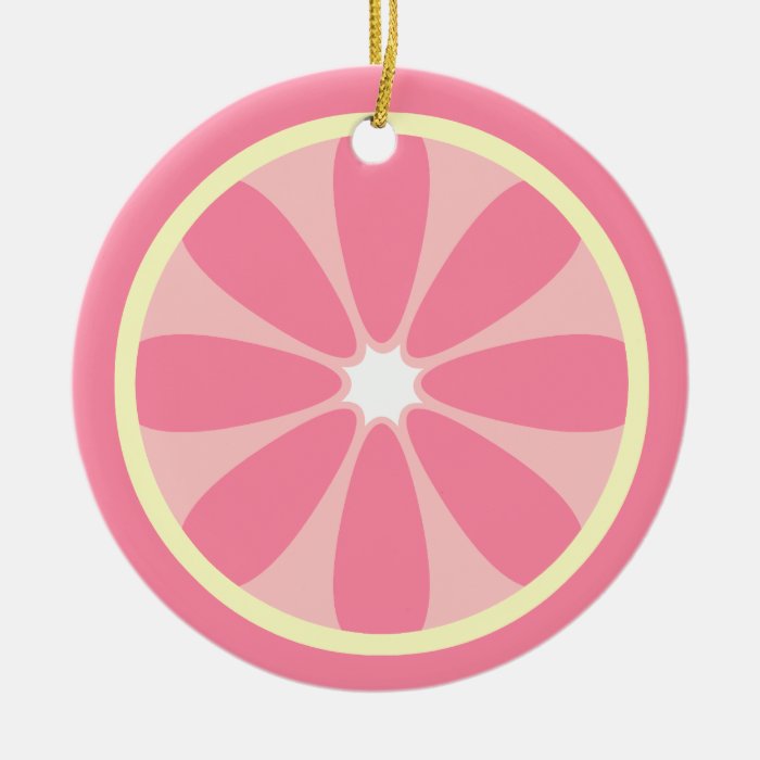 Pink Lemon Slice Ornament