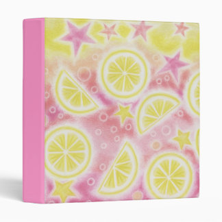 Pink Lemonade binder pink spine