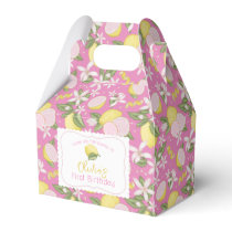 Pink Lemonade Birthday Favor Boxes