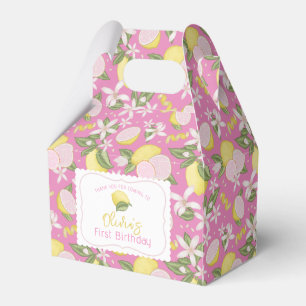Pink Lemonade Birthday Favor Boxes