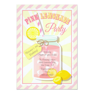 Pink Lemonade Party Invitations 6
