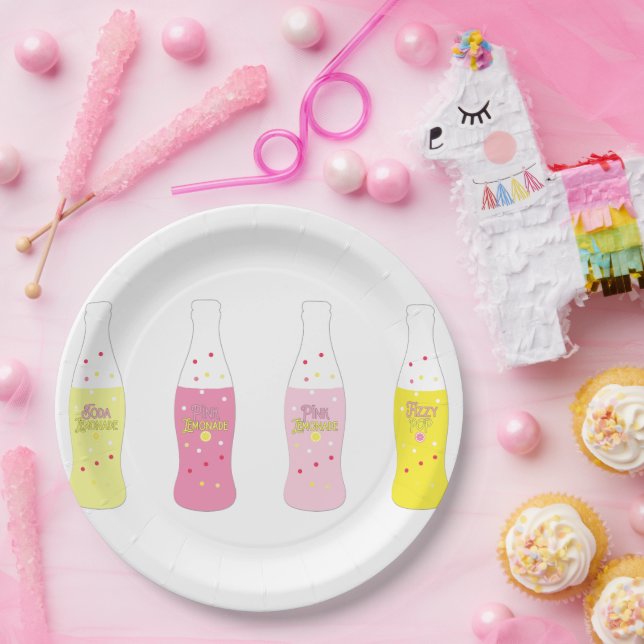 Pink Lemonade Birthday Party Plates (Party)
