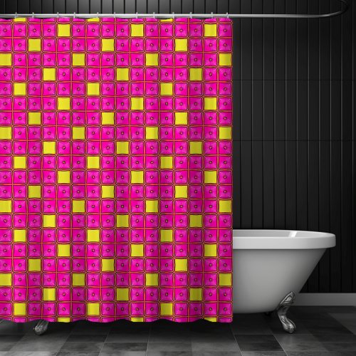 Pink Lemonade Bright Cheerful Girly Shower Curtain