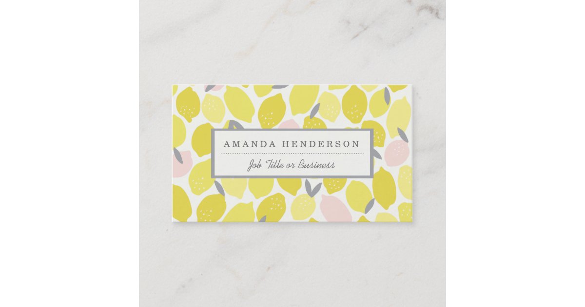 Pink Lemonade Business Cards