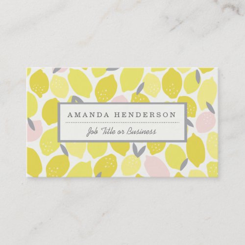 Pink Lemonade Business Cards