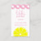 Pink Lemonade Business or Contact Cards