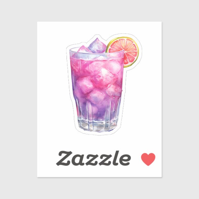 Pink Lemonade Cocktail Sticker (Sheet)