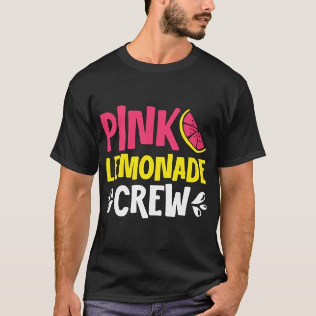 Pink Lemonade Crew Lemon Juice Boss T-Shirt (Front)