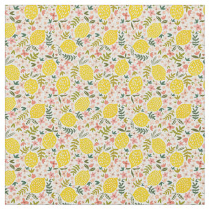 Pink Lemonade Flower Fabric