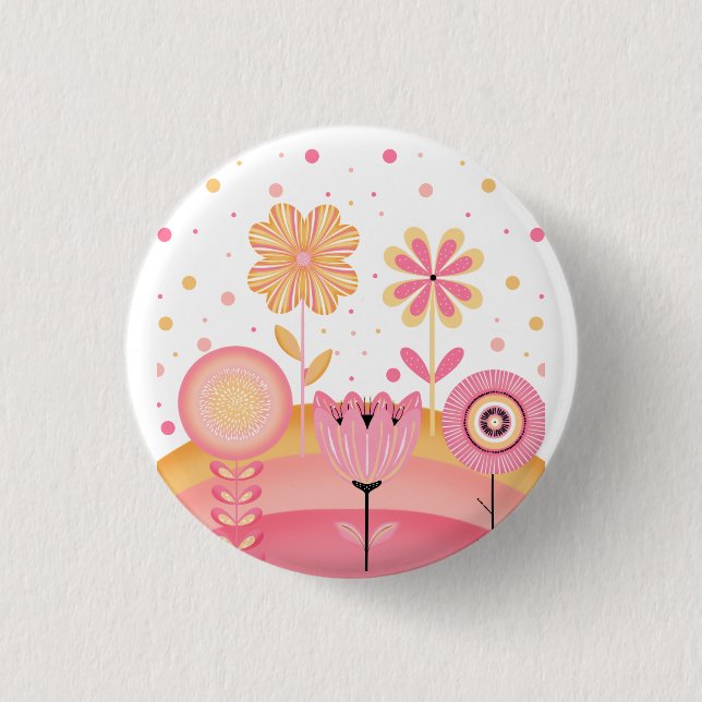 Pink Lemonade Garden Button (Front)