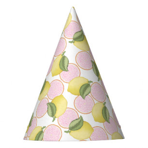 Pink Lemonade Lemon Birthday Party Hat