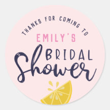 Pink Lemonade Lemon Bridal Shower