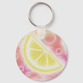 Pink Lemonade 'lemon' keychain