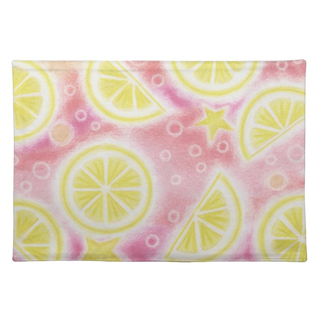 Pink Lemonade 'lemons' placemat (Front)