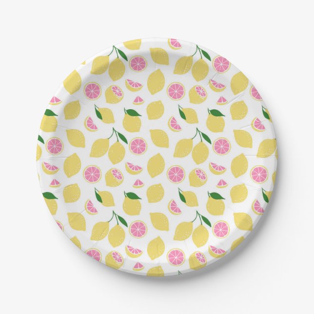 Pink Lemonade Paper Plate (Front)
