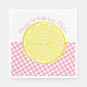 Pink Lemonade Party Napkins