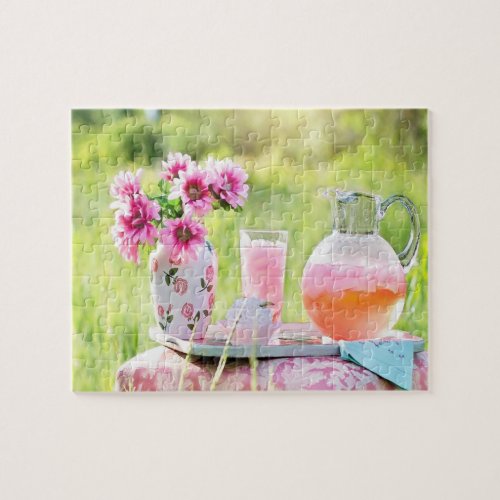 Pink lemonade picture jigsaw puzzle