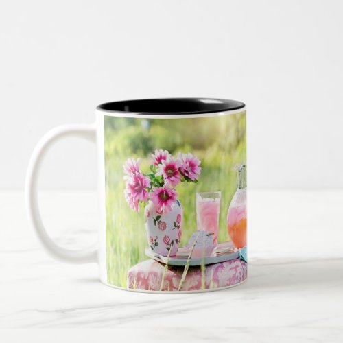 Pink lemonade picture Two_Tone coffee mug