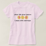 Pink Lemonade Pink Ribbon For Breast Cancer T-shirt at Zazzle
